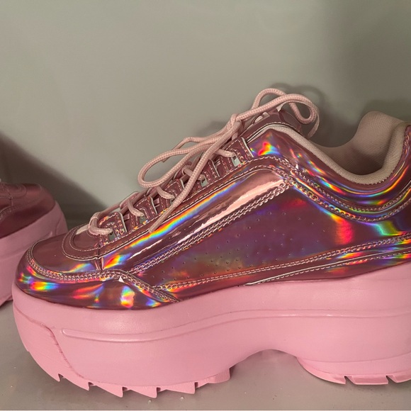 Womens Fila Disruptor Festival Platform Wedge Athletic Shoe - Pirouette Size 10 - Picture 4 of 15